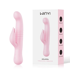 WINYI Manufacturer Wholesale 2024 new rabbit Vibrator hot selling sex toy wholesale Silicone Tongue licking 2in1 vibrator for women